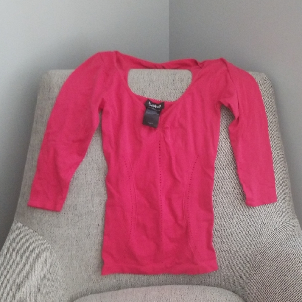 Bebe hot pink top!